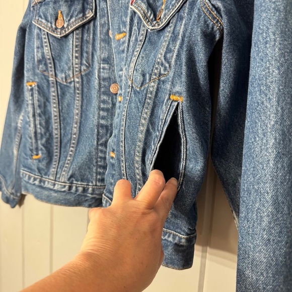 Vtg 90's Men's Levi's 70516-0216 Blue Denim Type Ill Trucker Jacket small USA - Picture 8 of 16